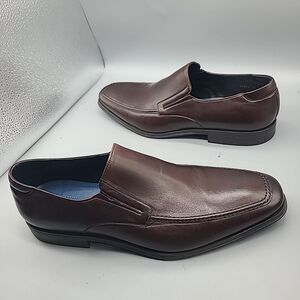 MAGNANNI Linea Merino Brown Leather  Loafers Mens US 13 M 16923 New